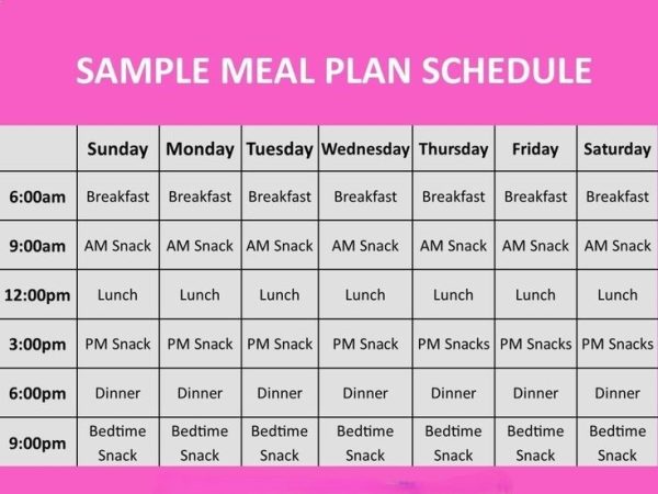 Meal Prep Schedules